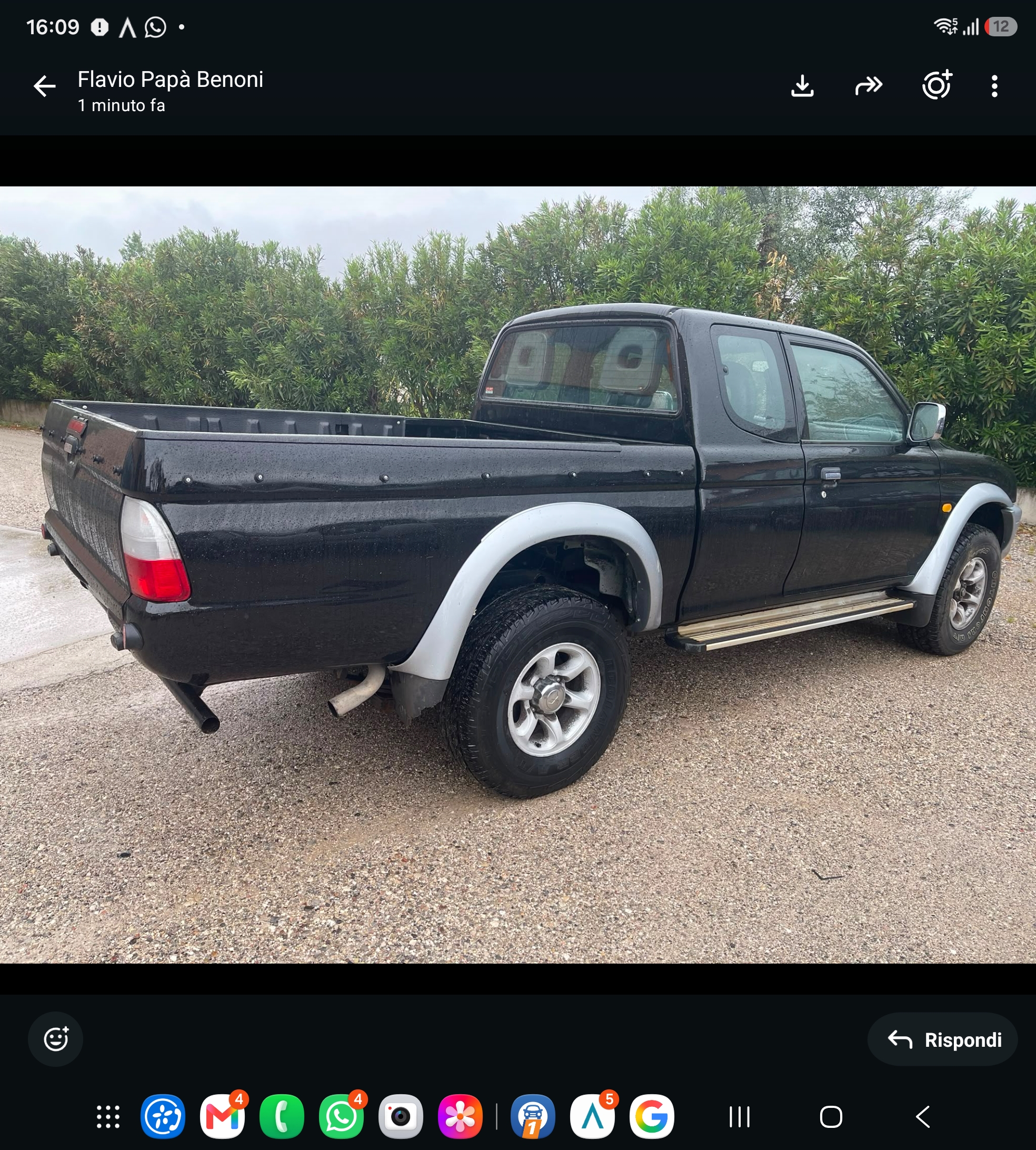 Mitsubishi L200 2500 td 4x4 cassone lungo